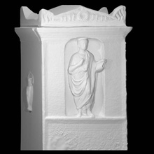 funerario altar q sulpicius maximus escanear escultura monumento mármol poeta 3d print model - Mito3D