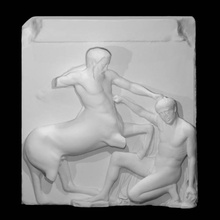 parthenon south metope xxx scan body figure fragment centaurs lapiths 3d print model - Mito3D