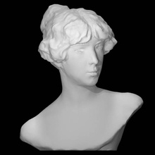 gertrude Vanderbilt Whitney Scan Büste weiblich Skulptur Bronze Washington DC Bildhauer Smithsonian 3d print model - Mito3D