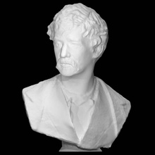 j metro silbador escanear busto retrato diseñador Washington DC pintor terracota Smithsonian 3d print model - Mito3D