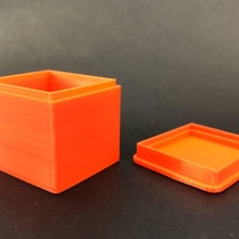 caja simple tapa jardín tinkercad 3d print model - Mito3D
