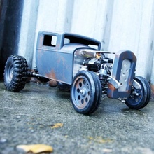 32 ford inspire hotrod cab - fdm friendly rc cars car model scale truck radiocontrol ossum ratrod 3d print model - Mito3D