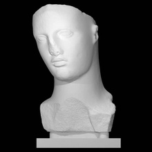 colossal head goddess scan portrait woman 3d print model - Mito3D