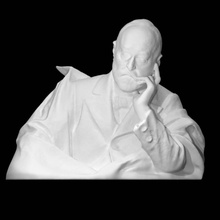 monument Tommaso Vallauri analyse homme portrait 3d print model - Mito3D