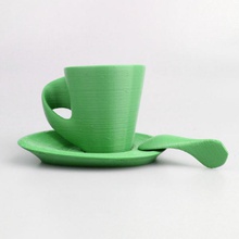 taza café espresso plato cuchara azúcar jardín productdesign concurso navidad 2014 apoyo libre 3d print model - Mito3D