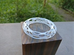 Voronoi bilezik mücevher manşet sls 3d print model - Mito3D