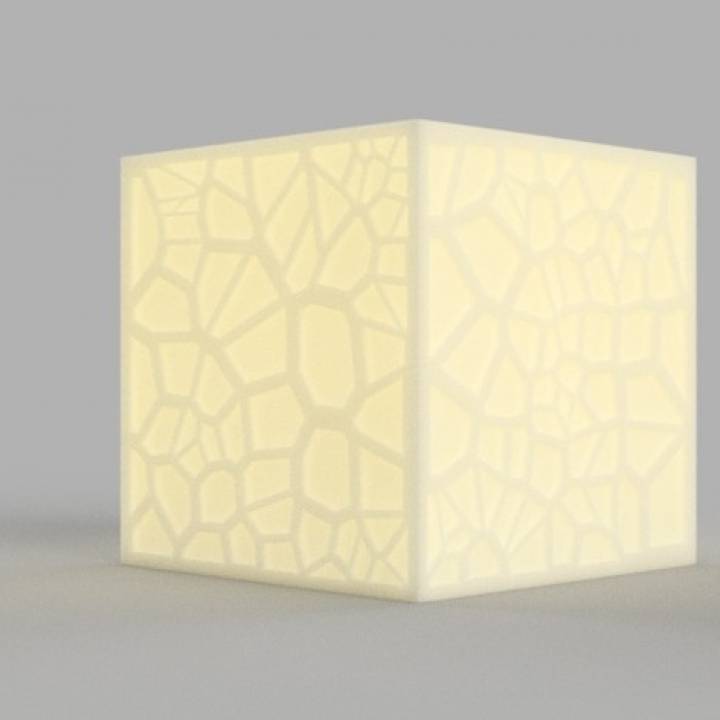 voronoi tea light shade & garden led 3D print model - Mito3D