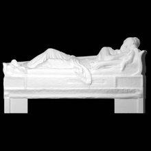 sarcophagus lid figure decease scan woman fullbody 3d print model - Mito3D