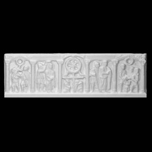 column sarcophagus anastasis scenes passion scan man fullbody 3d print model - Mito3D