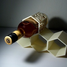 modular vino estante jardín almacenamiento botellas 3d print model - Mito3D
