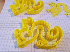 drexel Drachen Plätzchen Cutter Garten Untersetzer Ausstechform 3d print model - Mito3D