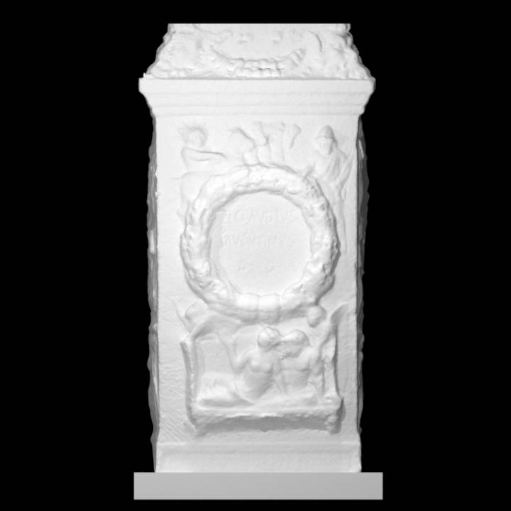 Roma altar ara Casali taramak 3D print model - Mito3D