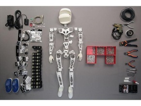 papoula humanóide Educação faça motor framboesa robô servo pi robótica robotis dinamixel projeto 3d print model - Mito3D