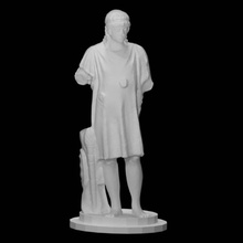 statue young boy scan crown figure torch myrtle 3d print model - Mito3D