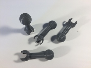 ball joint pieces education connectorswiveltoy 3d print model - Mito3D