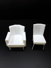 minisofa jardim cadeira mobília sofá 3d print model - Mito3D