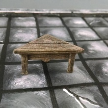 28 mm coin table 40 000 fantaisie terrain wargaming marteau guerre miniature diorama openforge dnd donjons dragons éclaireur taverne givre 3d print model - Mito3D