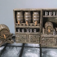 28mm bar accessories tabletop 40k terrain warhammer miniature diorama openforge dnd dungeons dragons pathfinder tavern frostgrave 3d print model - Mito3D