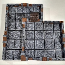 true tiles sample set tabletop fantasy gaming modular rpg stone terrain wargaming warhammer miniature diorama dungeon 28mm dnd dungeons dragons pathfinder 25d tilesroleplaying 3d print model - Mito3D