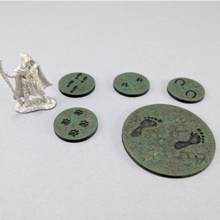 28mm track markers tabletop 40k rpg wargaming warhammer miniature boardgame roleplaying openforge dnd dungeons dragons role playing games pathfinder bases 3d print model - Mito3D