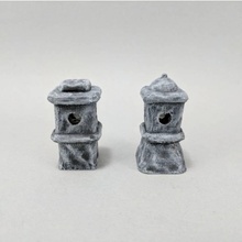 28mm stone lanterns toro tabletop 40k gaming japan japanese rpg wargaming boardgame openforge dnd dungeons dragons role playing games pathfinder l5r scatter terrain skirmish 3d print model - Mito3D