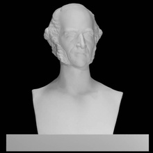 William cullen bryant analyse buste homme portrait marbre poète américain Washington DC marron smithsonien abolitionniste 3d print model - Mito3D