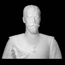 nicholas ii tsar russia scan man portrait 3d print model - Mito3D