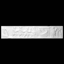 adoration magi scan sarcophagus fragment 3d print model - Mito3D