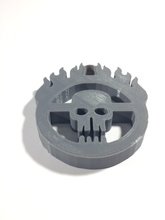 louco max crânio ventilador arte 3d print model - Mito3D