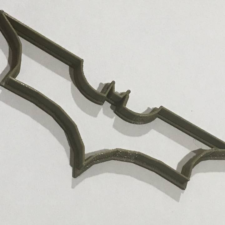 batman logo biscuit coupeur jardin cuisinier 3D print model - Mito3D
