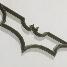 Batman logo biscotto taglierina giardino cookiecutter 3d print model - Mito3D