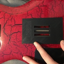 elektrik gitar arka plaka Eğitim Washburn 3d print model - Mito3D