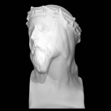 christ cross scan portrait 3d print model - Mito3D