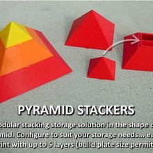 pyramid stacker & garden christmas holder box cable container display fun geometric gift jewellery nuts parts storage presents rings organisation novelty valentine electronic designer geometry jar birthday holders valentines organization 3d print model - Mito3D
