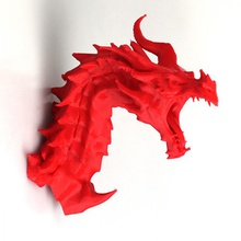dragón alduin busto juegos juguetes esculpido skyrim elderscrolls godofthunder 3d print model - Mito3D