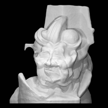 antigrazioso scan head mother 3d print model - Mito3D