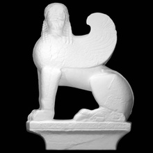 marble sphinx cavetto capital scan fullsize 3d print model - Mito3D