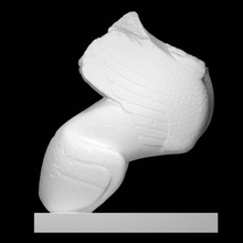 calcaire statue sphinx analyse 3d print model - Mito3D
