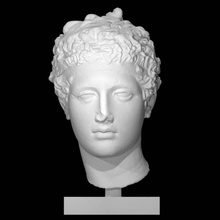 marble head athlete scan man portrait 3d print model - Mito3D