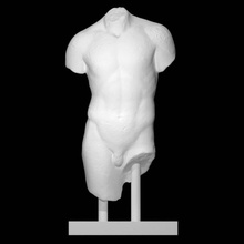 mármol torso juventud escanear hombre medio cuerpo 3d print model - Mito3D