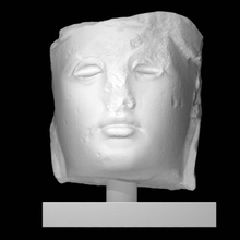 marmo testa athena scansione ritratto donna 3d print model - Mito3D