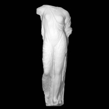 mármol estatua Afrodita llamado Venus genetrix escanear mujer medio cuerpo 3d print model - Mito3D