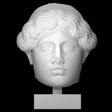mármol cabeza diosa persephone escanear retrato mujer 3d print model - Mito3D