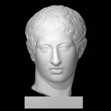 marble head youth scan man portrait 3d print model - Mito3D