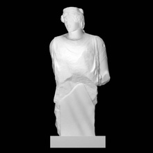 upper marble statue woman scan halfbody 3d print model - Mito3D