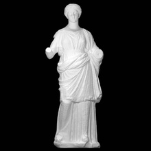 mármol estatua mujer cabeza escanear medio cuerpo 3d print model - Mito3D