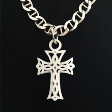 celtic cross pendant jewellery fashion 3dprinted jewelry delukart delukart3d 3d print model - Mito3D