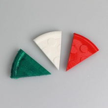 pizza shaped money clip & garden 3d print model - Mito3D