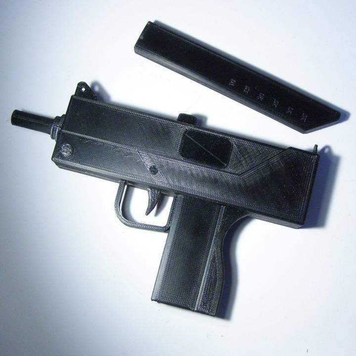 duelo Mac 10s adereços cosplay 10 mac10uzigunmachinegun uzi 3D print model - Mito3D