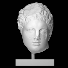 marble head youth relief scan man portrait 3d print model - Mito3D